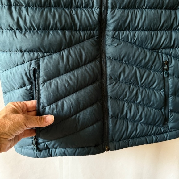 MARMOT DUCK DOWN QUILTED PUFFER VEST MENS SM TEAL ACTIVE OUTDOORS PERFORMANCE - Picture 6 of 13